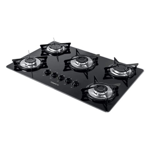 COOKTOP 5 HORNALLAS V500X FOGATTI NEGRO