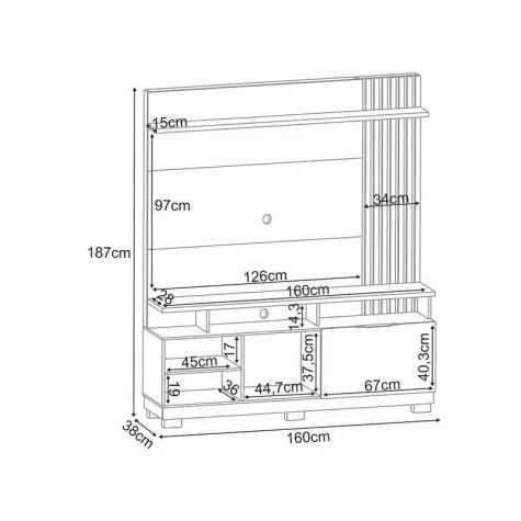 HB HOME THEATER ARTHEO 1.6 (4270) CINAMOMO OFFW