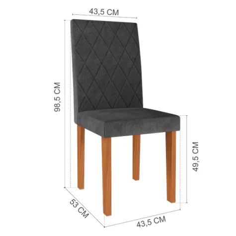 CONJUNTO COMEDOR CHILE 6S 10109.1 IND FRE|NG|GRA