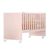 CUNA 3540 C/RODIZIO QMOVI ROSA