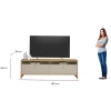 Thumbnail RACK DUBAI C/LED TAUARI/OFF WHITE (LINEABRASIL)0