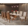 Thumbnail JG COMEDOR GLAMOUR 8SILLAS MIEL/OFF WHITE0