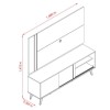 Thumbnail RACK C/ PANEL CRONOS CINAMOMO/OFF WHITE (MADETEC)0