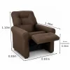 POLTRONA RECLINABLE MATRIX CLIO MX-24 TELA MARRON