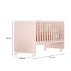 CUNA 3540 C/RODIZIO QMOVI ROSA