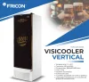 FRICON VISICOOLER VERT 433L 1/P-CIEGA P/CERV F/S Ploteado 0° A -6°