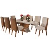 Thumbnail JG COMEDOR GLAMOUR 8SILLAS MIEL/OFF WHITE0